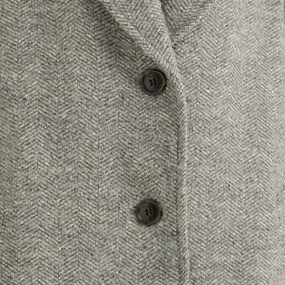 Restored Herringbone Oversized Coat