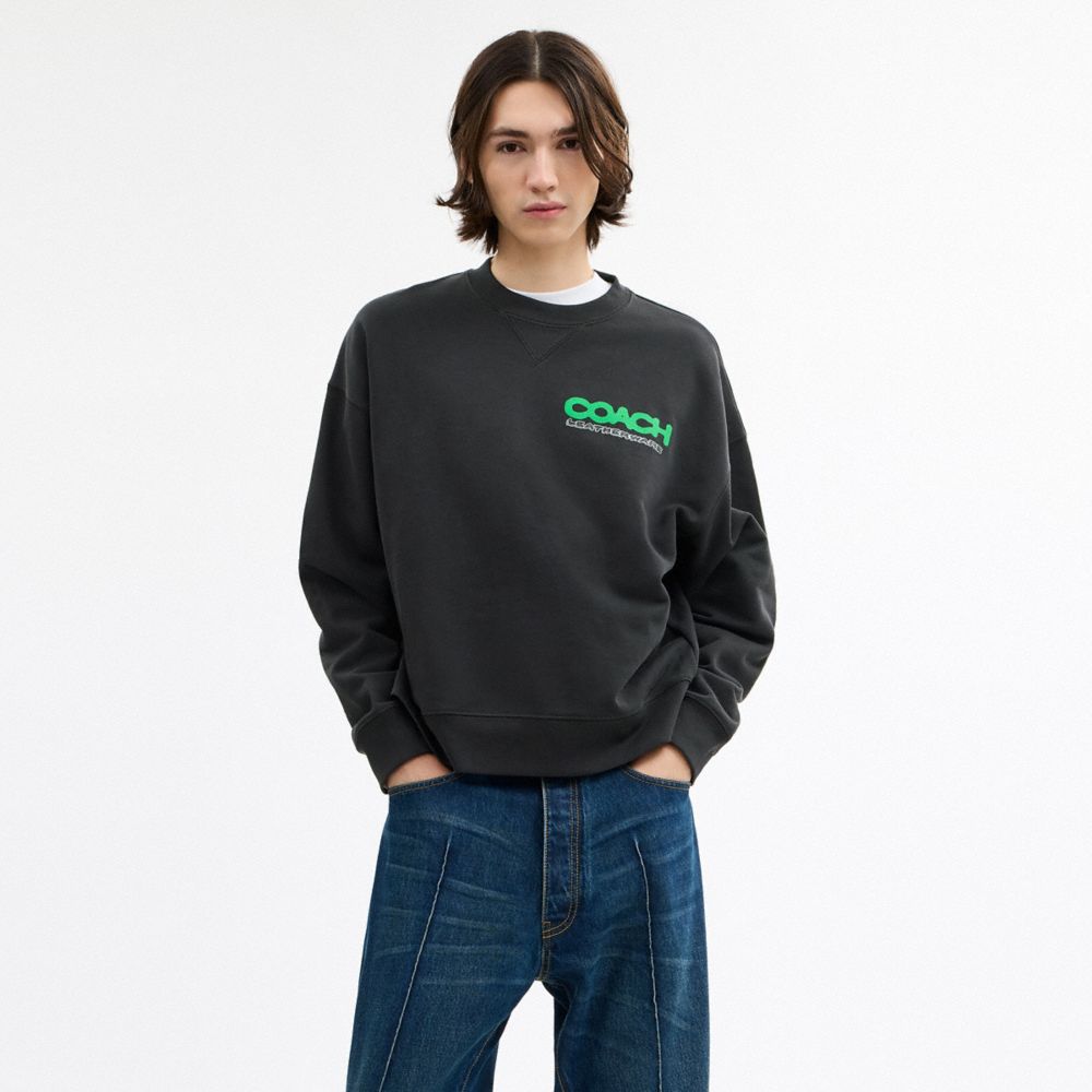 Collage Sticker Crewneck Sweatshirt