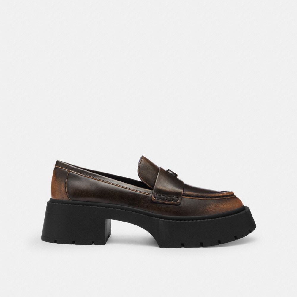 Leah Platform Loafer In Loved Leather