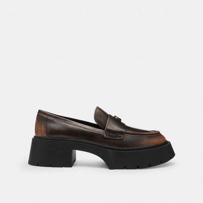 Leah Platform Loafer In Loved Leather