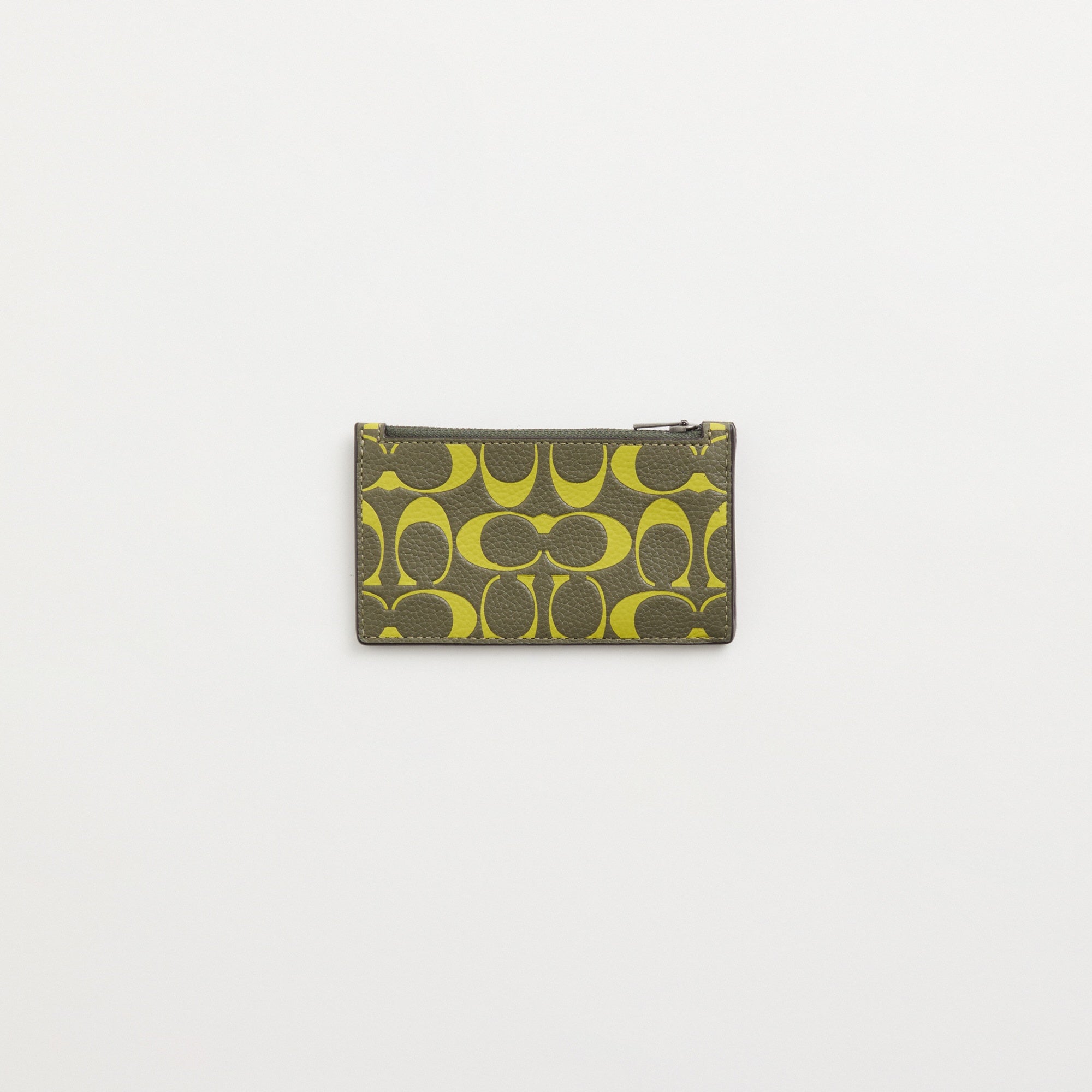 Restored Zip Card Case In Signature Leather