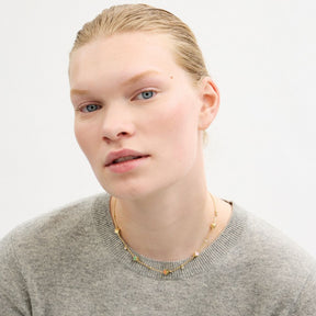 Coach Mini Block Letters Bead Necklace