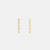 Coach Block Letters Linear Earrings
