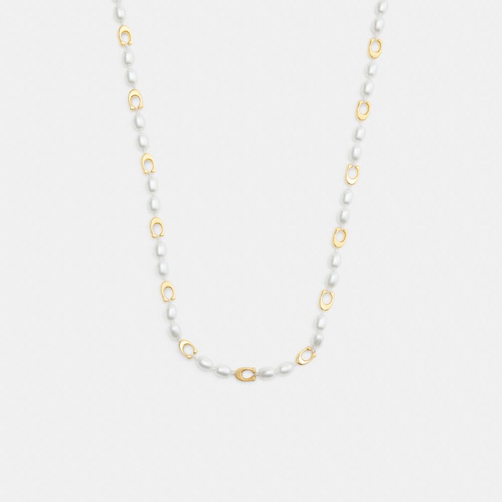 Signature Beads And Pearls Necklace