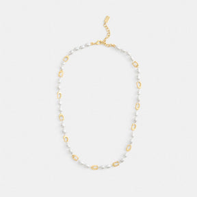 Signature Beads And Pearls Necklace