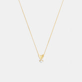 Butterfly Pearl Pendant Necklace