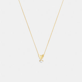 Butterfly Pearl Pendant Necklace