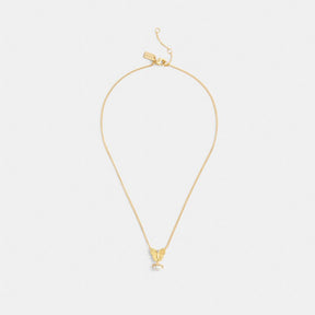 Butterfly Pearl Pendant Necklace