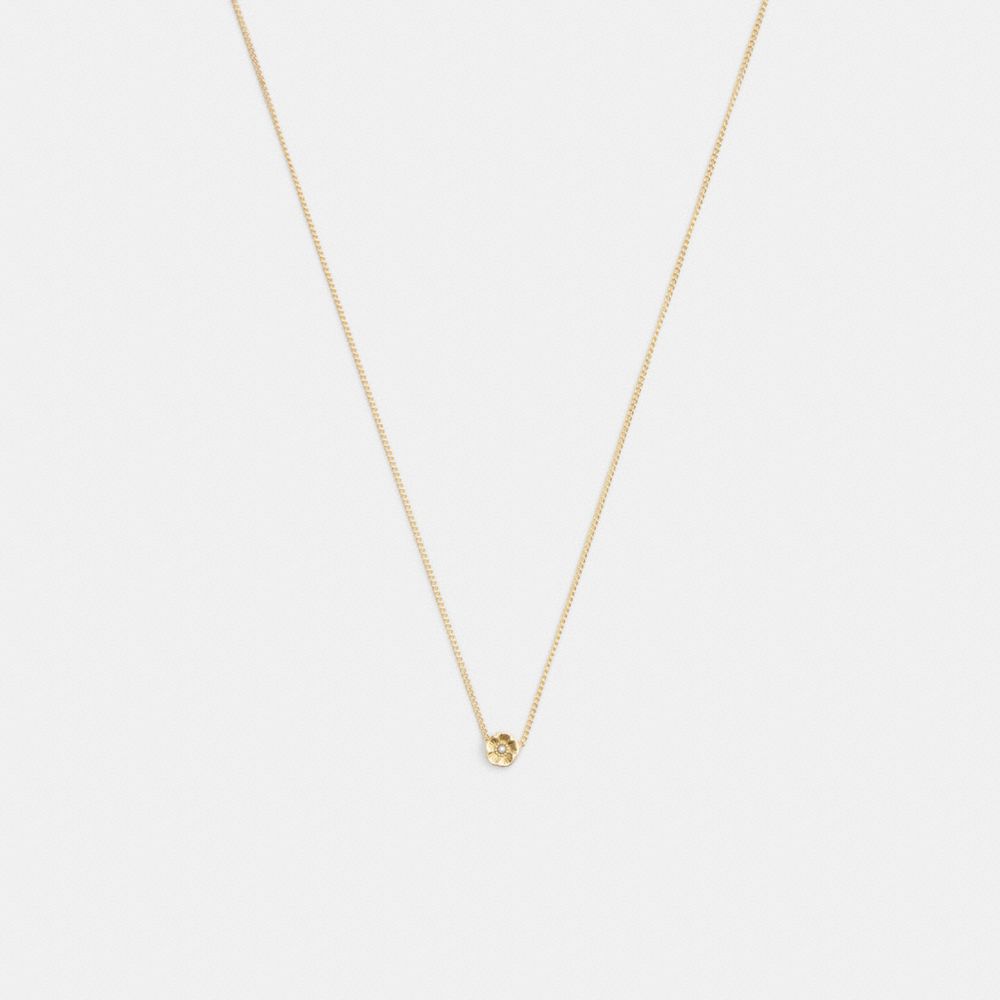 Tea Rose Pendant Necklace