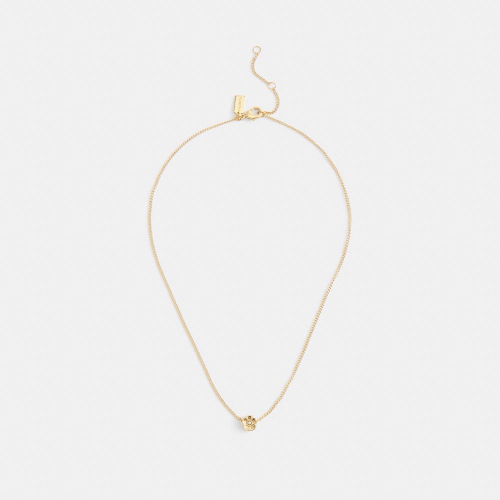 Tea Rose Pendant Necklace