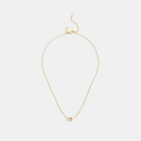 Tea Rose Pendant Necklace