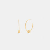 Tea Rose Hoop Earrings