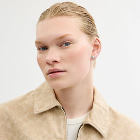 Open Circle Heart Charm Necklace