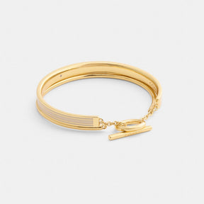 Coach Enamel Double Bangle Bracelet