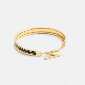 Coach Enamel Double Bangle Bracelet
