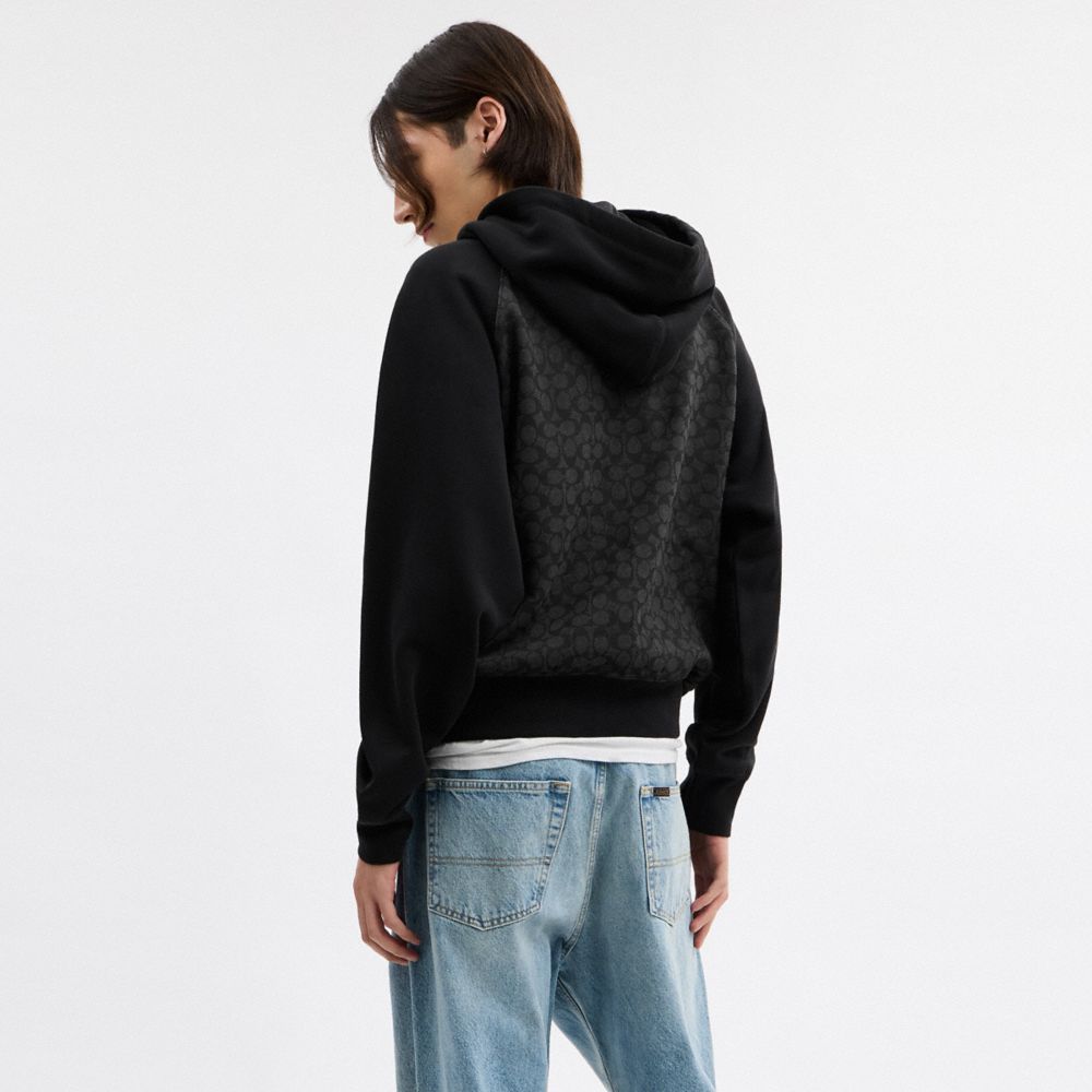 Signature Full Zip Hoodie In Organic Cotton