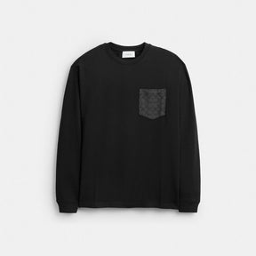 Signature Long Sleeve T Shirt In Organic Cotton