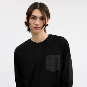 Signature Long Sleeve T Shirt In Organic Cotton