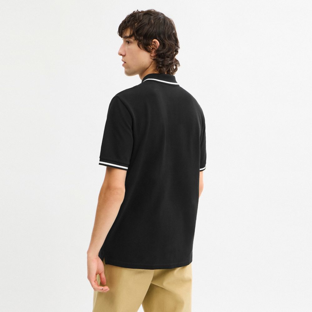 Signature Trim Polo In Regenerative Cotton