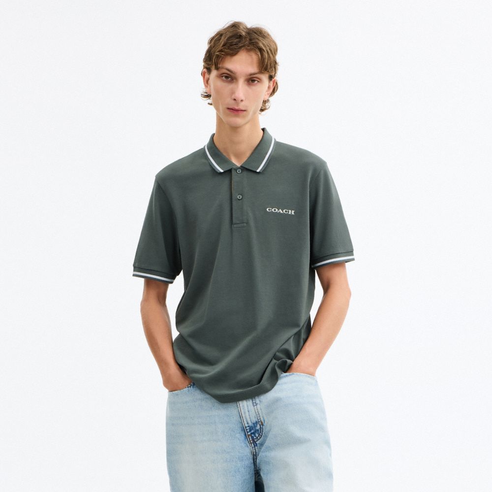 Signature Trim Polo In Regenerative Cotton