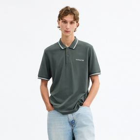 Signature Trim Polo In Regenerative Cotton