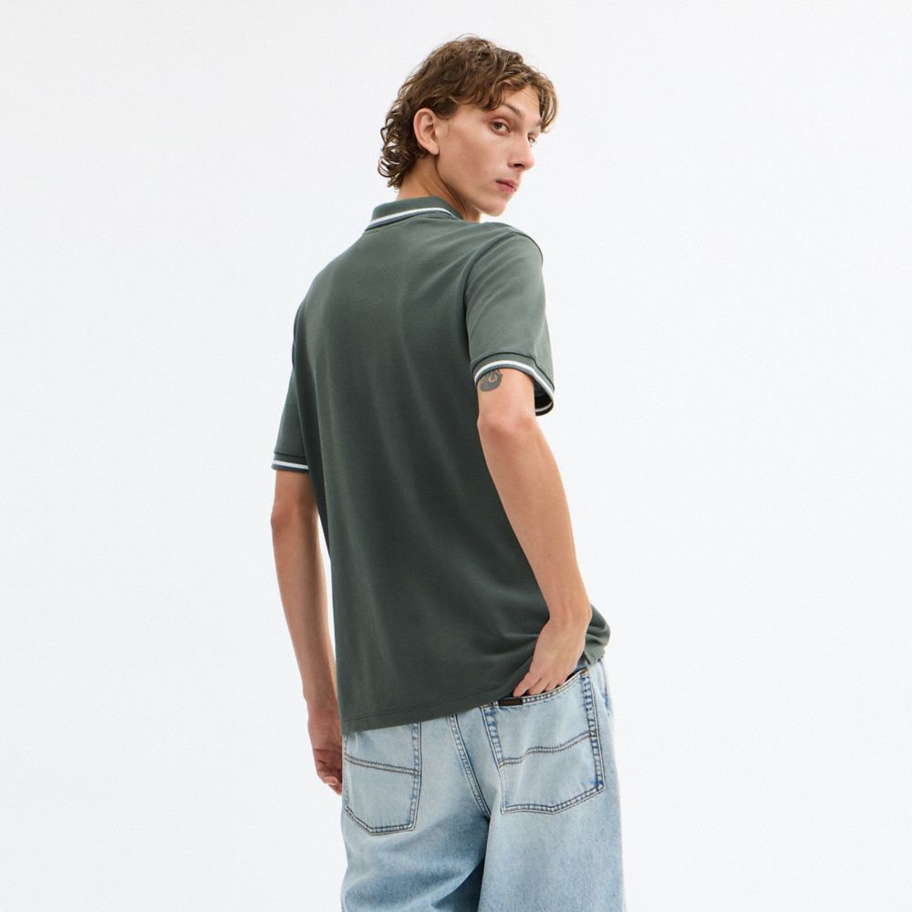 Signature Trim Polo In Regenerative Cotton