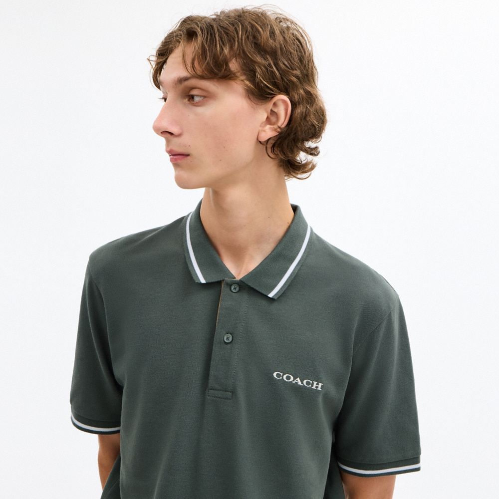 Signature Trim Polo In Regenerative Cotton