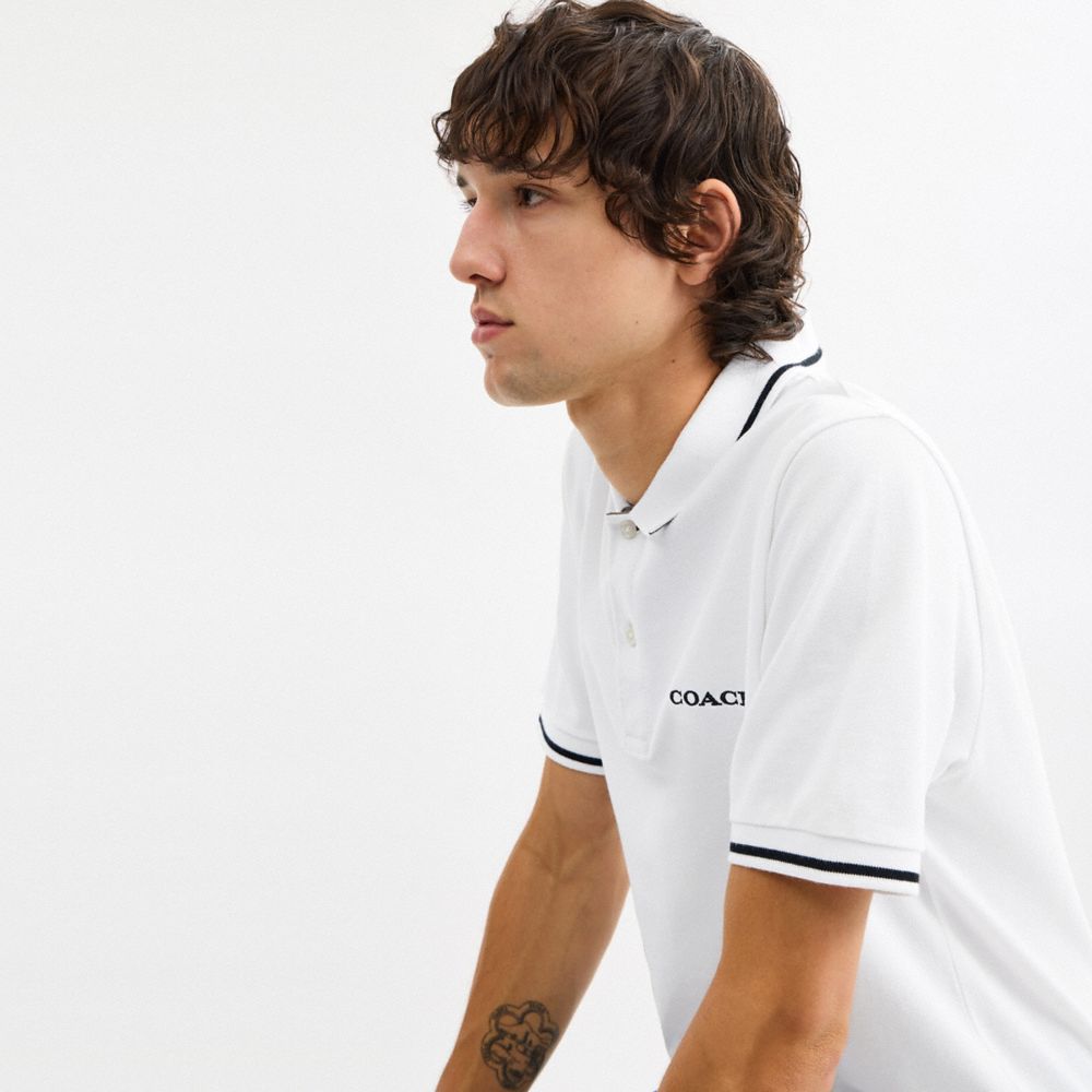 Signature Trim Polo In Regenerative Cotton