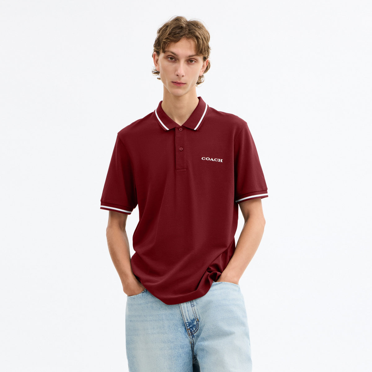 Signature Trim Polo In Organic Cotton