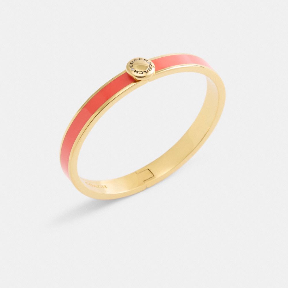 Coach Rivet Enamel Hinged Bangle