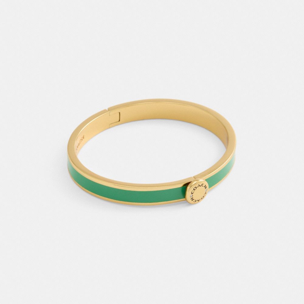 Coach Rivet Enamel Hinged Bangle