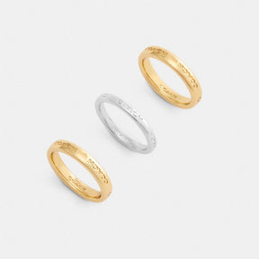 Coach Triple Ring Set