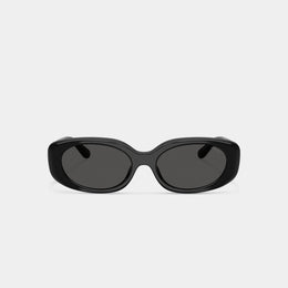 Quilted Oval Rectangle Sunglasses