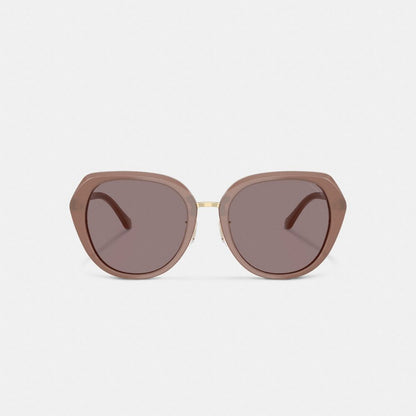 Maxi Sculpted C Oversized Round Sunglasses
