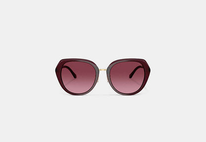 Maxi Sculpted C Oversized Round Sunglasses