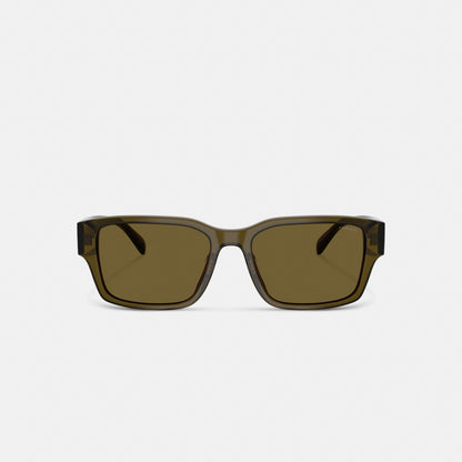 Maxi Sculpted C Narrow Square Sunglasses