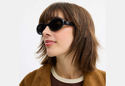 Narrow Oval Sunglasses