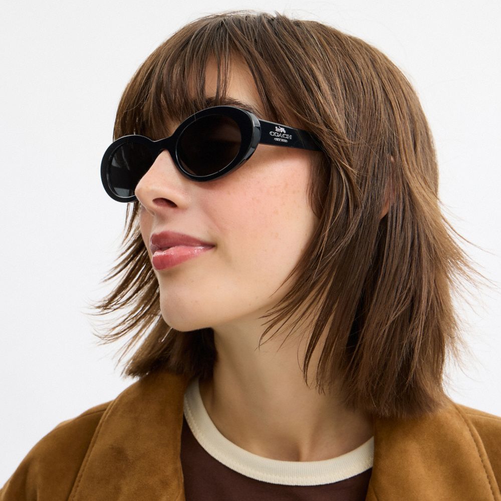 Narrow Oval Sunglasses