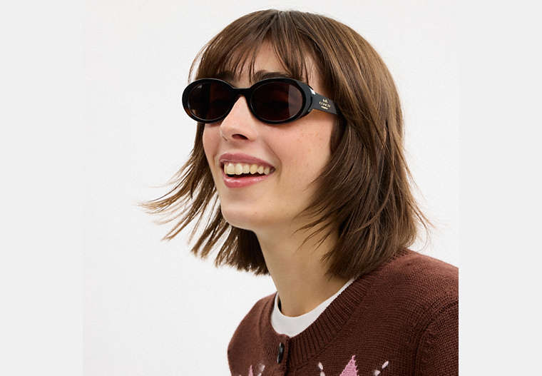 Narrow Oval Sunglasses