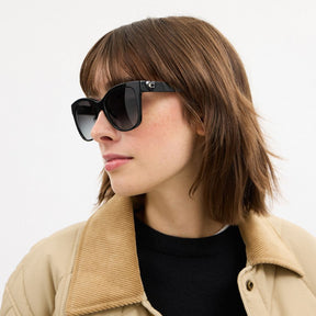 Signature Heart Oversized Square Sunglasses