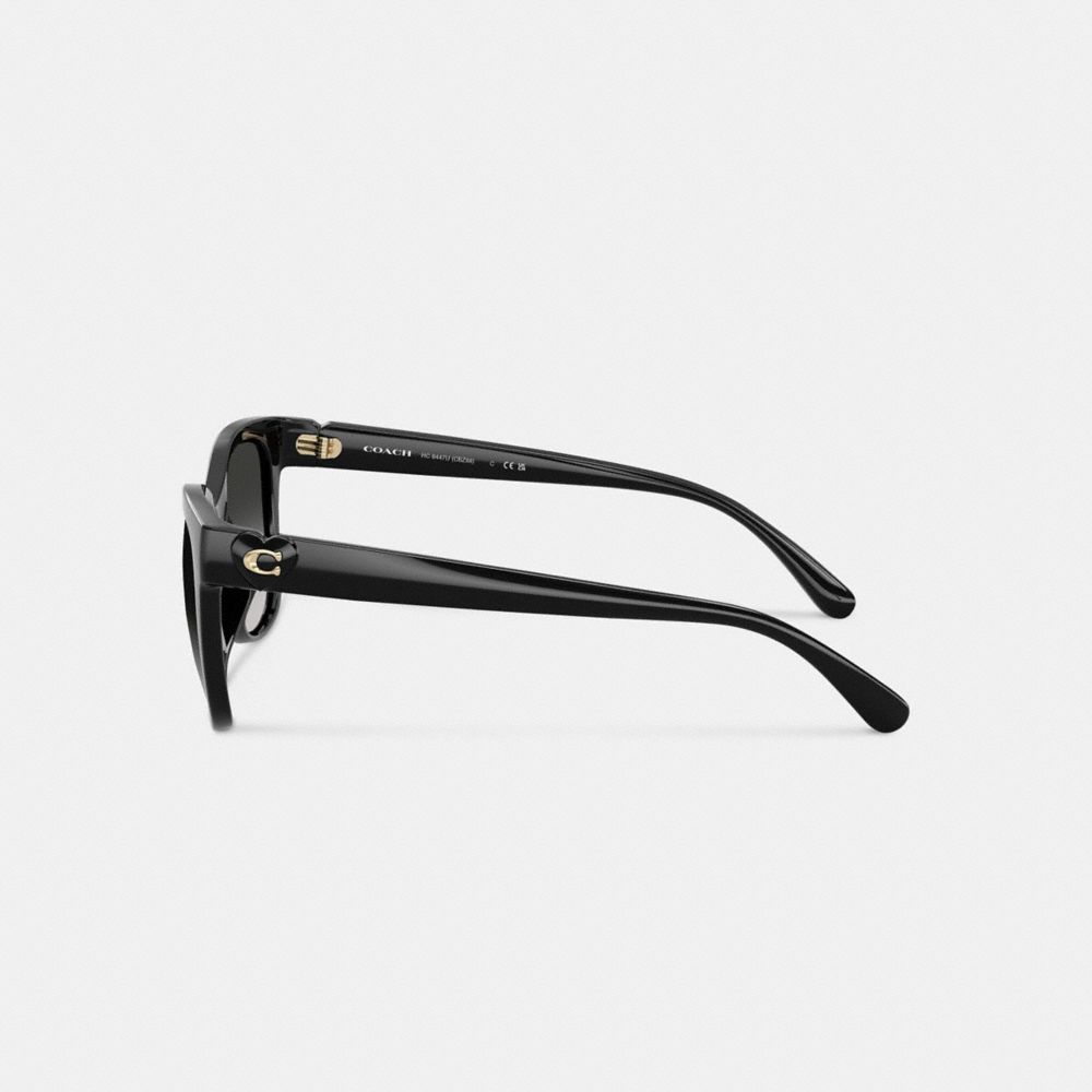 Signature Heart Oversized Square Sunglasses