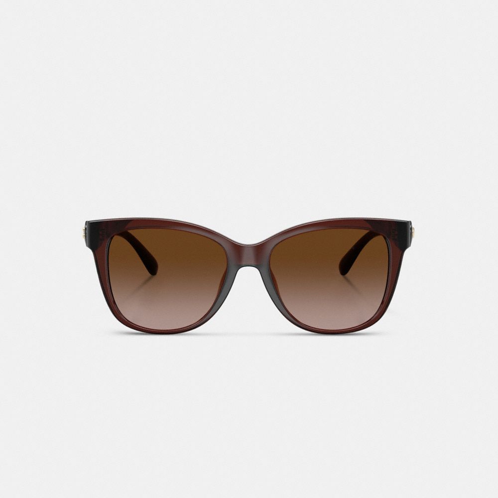 Signature Heart Oversized Square Sunglasses