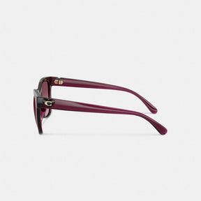 Signature Heart Oversized Square Sunglasses