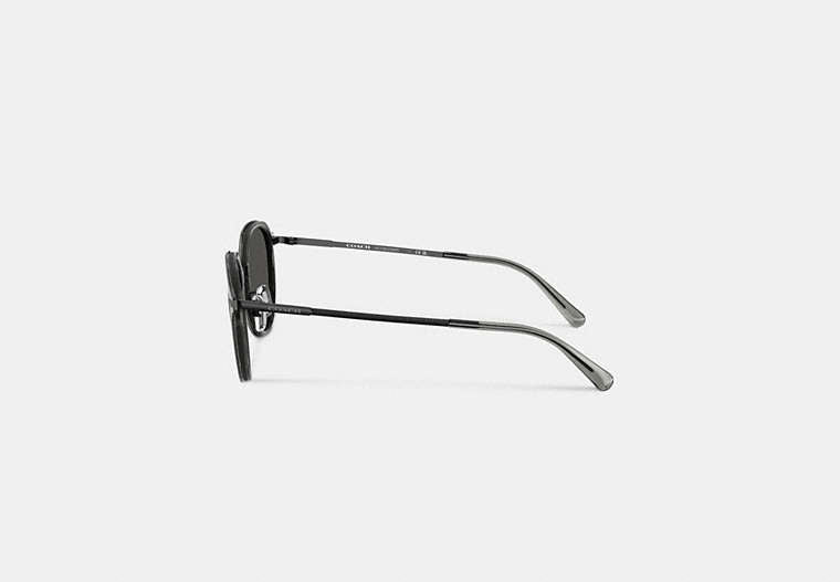 Textured Metal Round Sunglasses