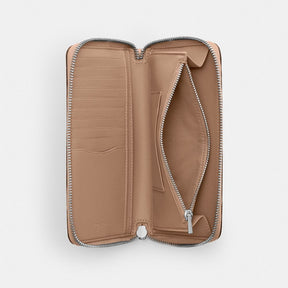 Long Zip Around Wallet With Detachable Card Case In Signature Canvas