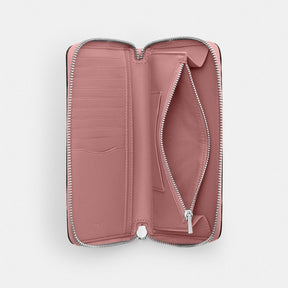 Long Zip Around Wallet With Detachable Card Case In Signature Canvas