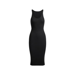 Cotton Rib Tank Midi Dress