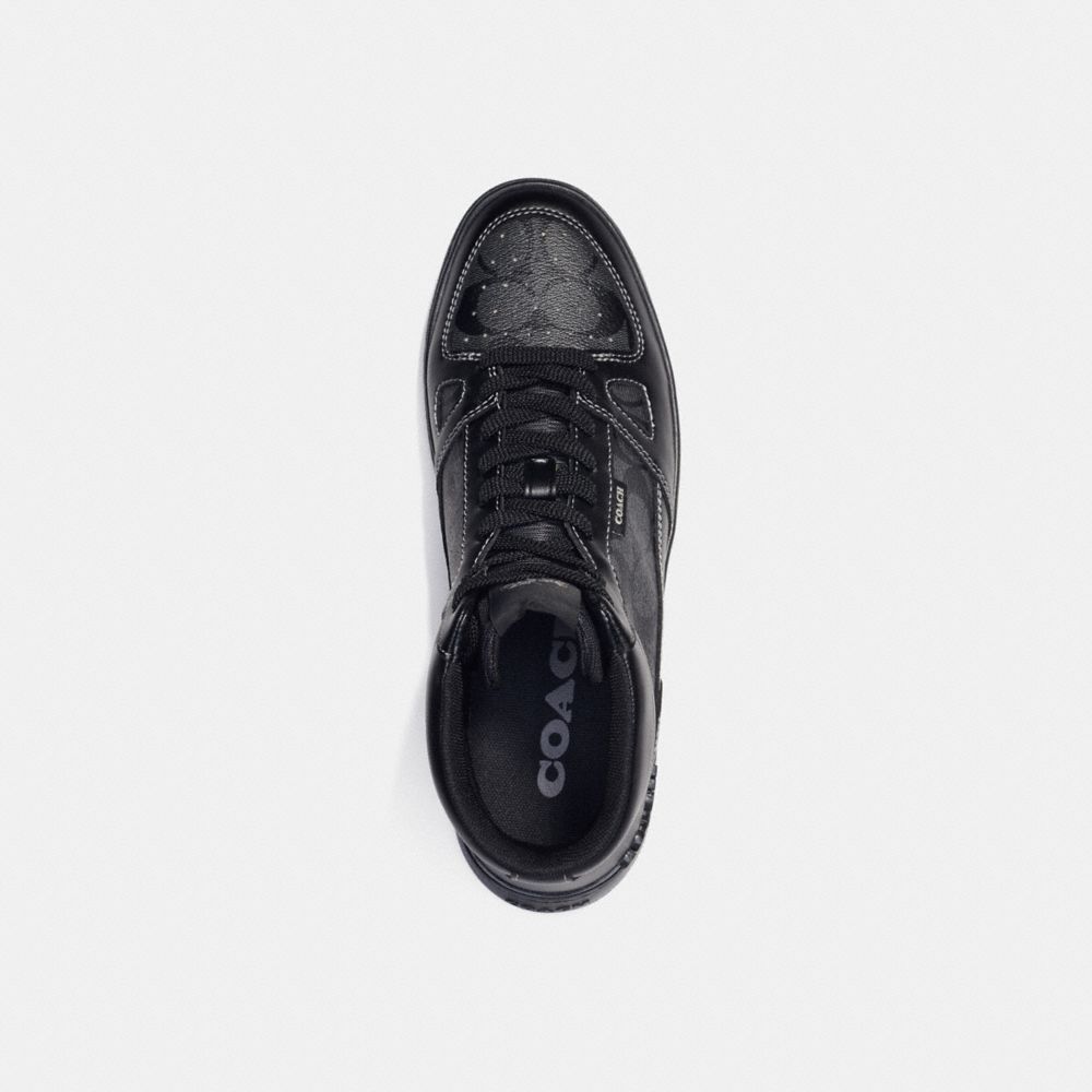 Clip Court High Top Sneaker In Signature Canvas