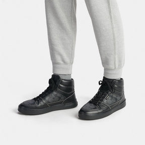 Clip Court High Top Sneaker In Signature Canvas