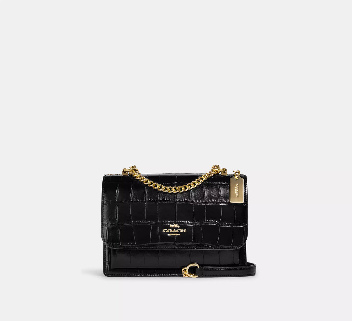 Coach Croc Embossed Leather Klare Crossbody - Bags | Shop From The Mirage